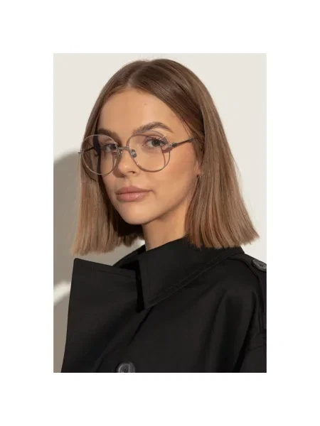 Lniane okulary przeciwsłoneczne Valentino Garavani szare