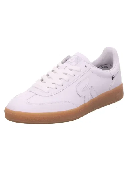 Sneakersy Rieker casual skórzane białe