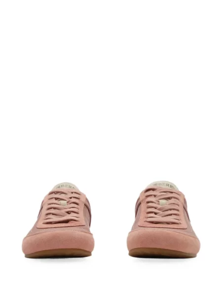 Sneakerși Burberry din piele roz
