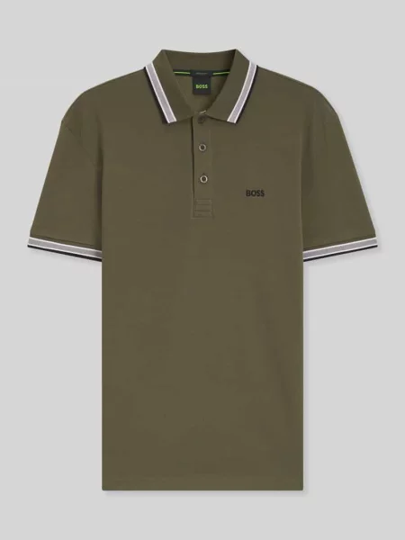 Koszulka polo o kroju regular fit z czystej bawełny model „PADDY” Boss Green