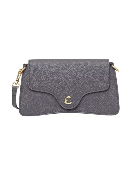 Coccinelle torebka crossbody skórzana szara