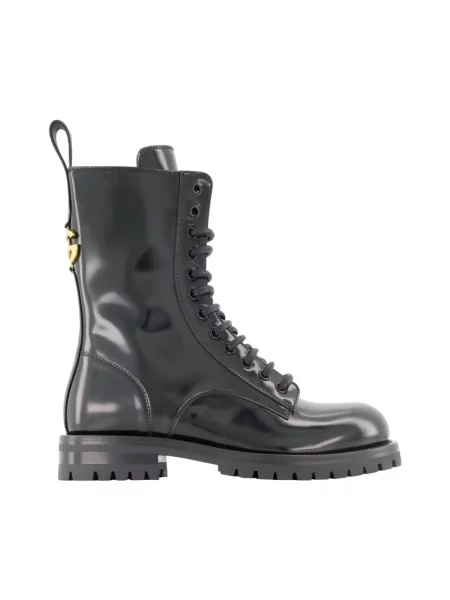 Botki Dolce And Gabbana skórzane czarne
