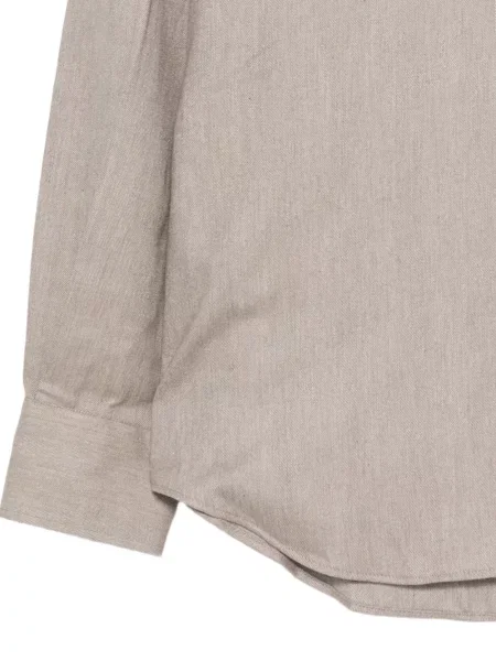 Lung cămașă Corneliani cu model herringbone