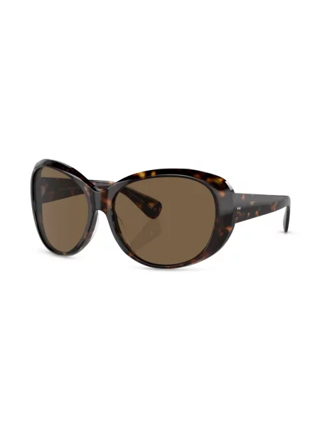 Saulės akiniai Oliver Peoples ruda
