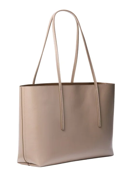 Geantă Calvin Klein Foil Logo Tote W/Pouch bej