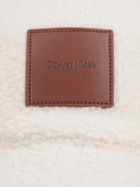 Calvin Klein Baseball sapka All-Over Sherpa W/ Patch Cap Krém bézs