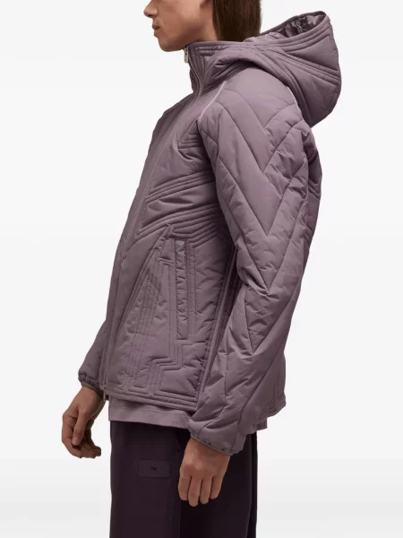 Geacă Y-3 cu glugă violet