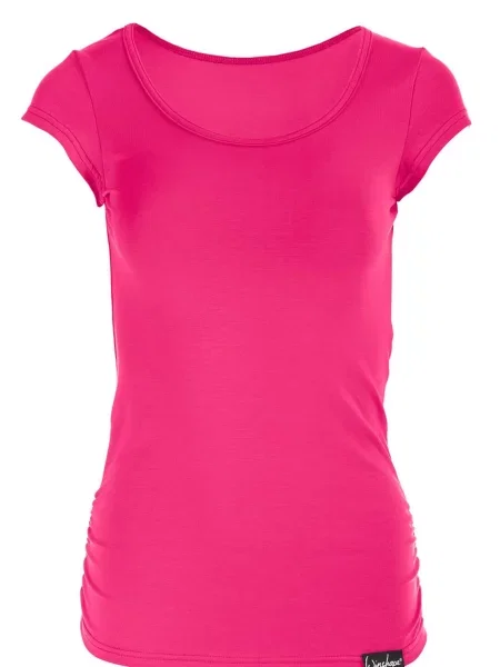 Winshape Tricou funcțional fucsia / negru alb