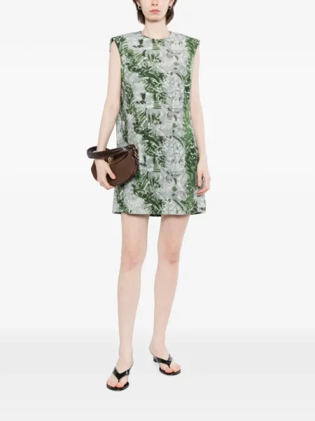 Rochie Jnby cu model floral gri