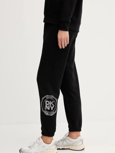 Спортивні штани Dkny з аплікацією чорний