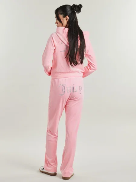 Velúr ruha Juicy Couture rózsaszín