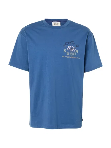 SCOTCH & SODA Tricou bleumarin / închis / galben / roz albastru