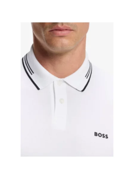 BOSS Green polo Paul biała