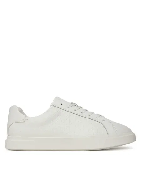 Calvin Klein Sneakers Low Pro Cups Lace Up Lth Aop alb