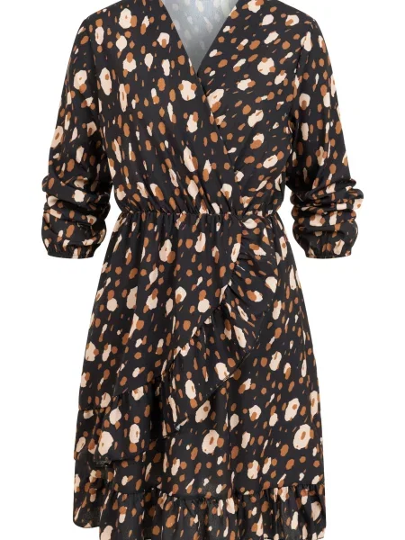 Rochie bej / maro negru