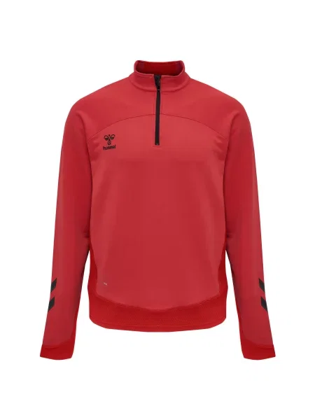 Bluza dresowa z półzamkiem Hummel Lead czerwona