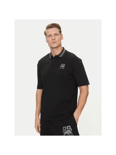 HUGO Polo marškinėliai Dodac_RB Regular Fit juoda