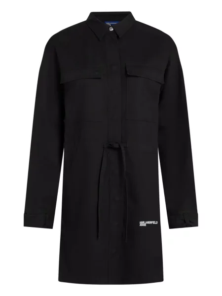 Sukienka jeansowa Karl Lagerfeld Jeans garniturowa czarna