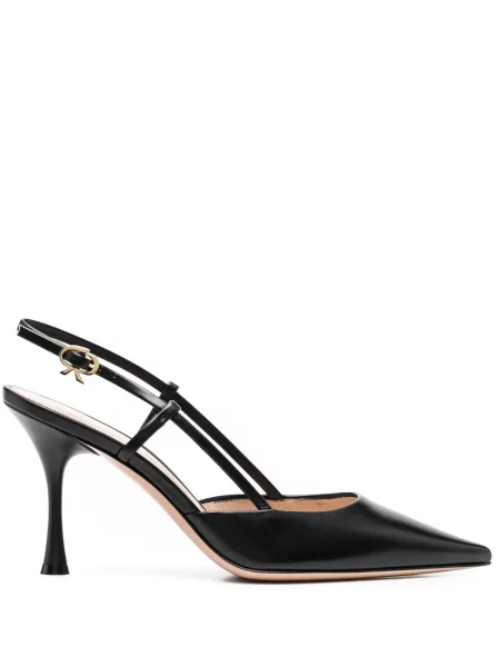 Pantofi cu toc Gianvito Rossi slingback negru