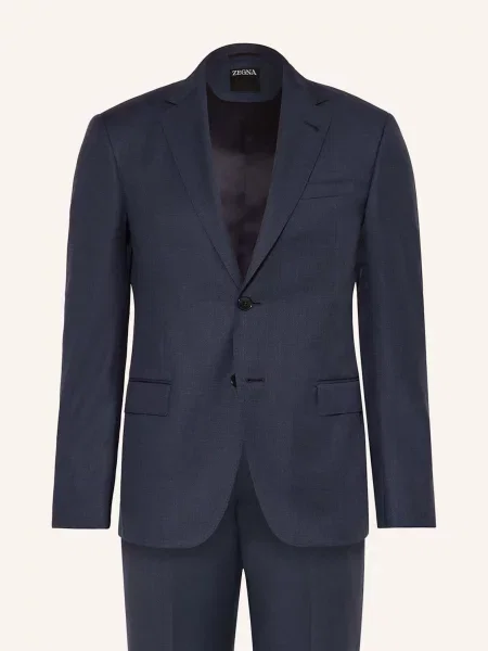 Zegna Garnitur Extra Slim Fit blau granatowy