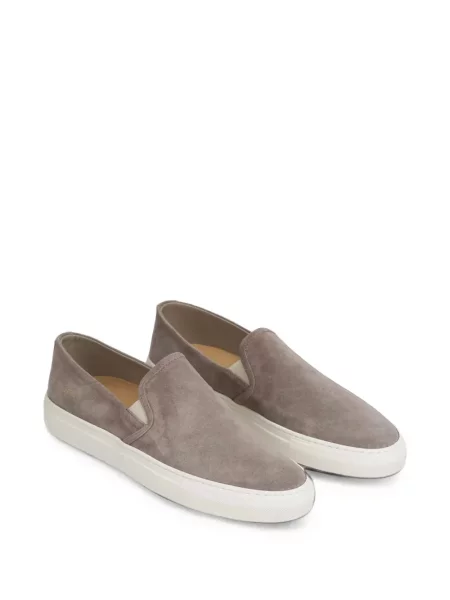 Chiloți Common Projects din piele de căprioară slip-on gri