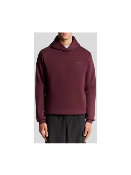 Bluza z kapturem Lyle & Scott z kapturem czerwona