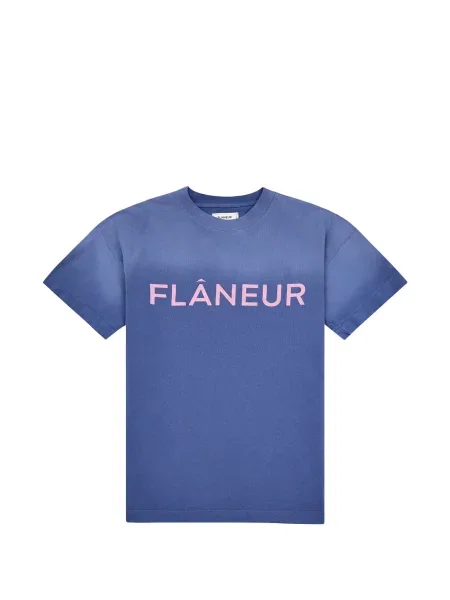 Tricou Flâneur cu imagine albastru