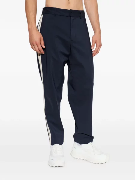 Pantaloni Moncler alergare stretch albastru