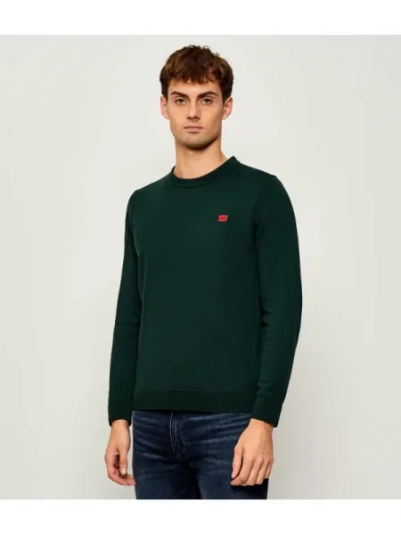 HUGO Pulover San Cassius | verde