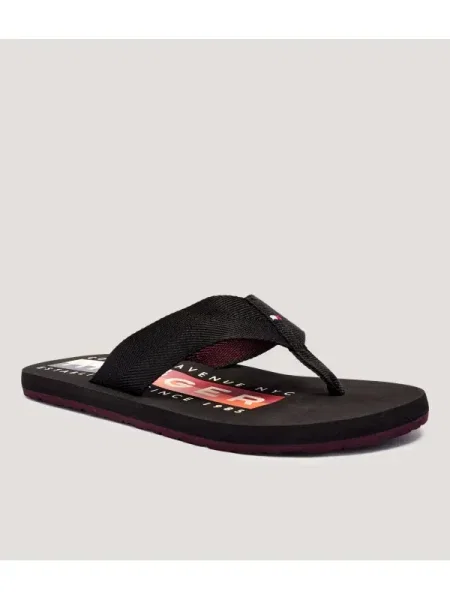 Șlapi Tommy Hilfiger negru