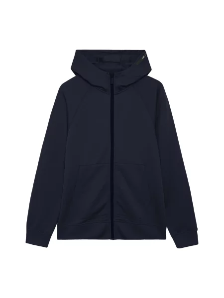 Bluza z kapturem Ecoalf z kapturem niebieska