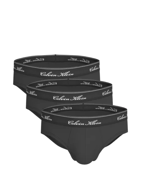 Chiloți multipac Calvin Klein cu autograf gri