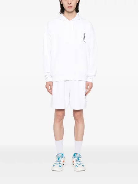 Scurt pantaloni scurți Moschino cu broderie alb