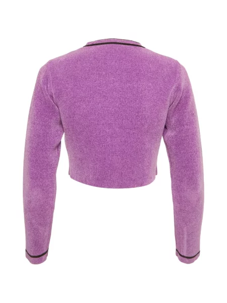 Cardigan Sandro de catifea violet