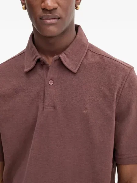 Scurt tricou polo Samsøe Samsøe maro