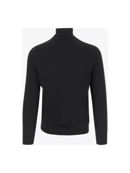 Polo Ralph Lauren sweter wełniany niebieski z golferm czarny