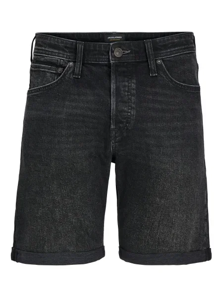 Jack&Jones Pantaloni scurți de blugi Rick negru