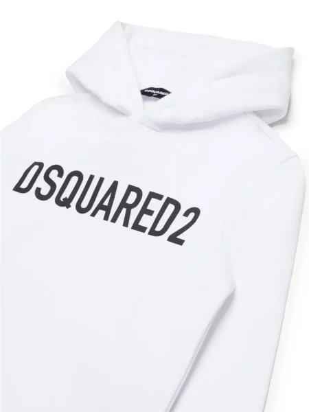 Bluza z kapturem dziecięca Dsquared2 biała