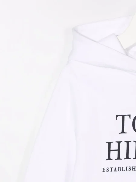 Bluza z kapturem dziecięca Tommy Hilfiger biała