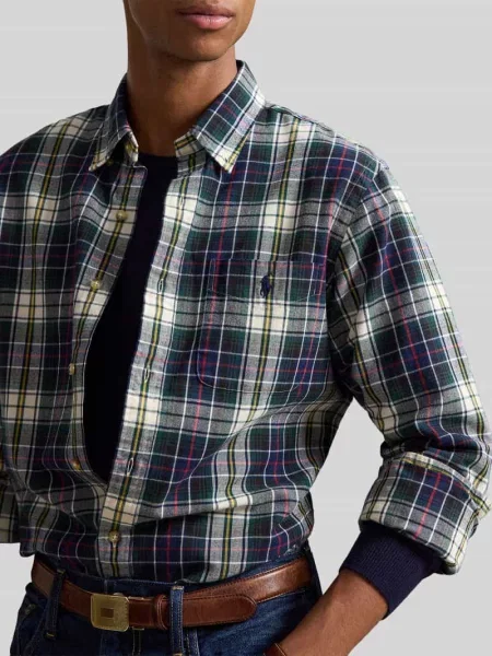 Koszula casualowa o kroju regular fit z czystej bawełny Polo Ralph Lauren granatowa
