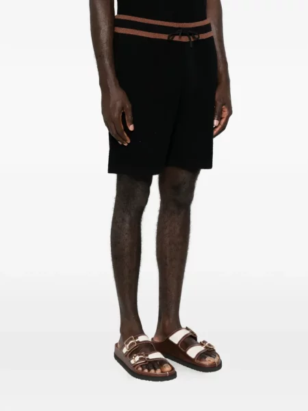 Pantaloni scurți Ché tricotate negru
