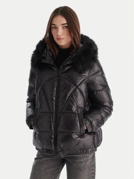 Geox Зимно яке Backsie Oversize черен