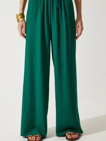 Happiness İstanbul Pantaloni închis verde