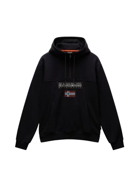 Bluza z kapturem Napapijri czarna