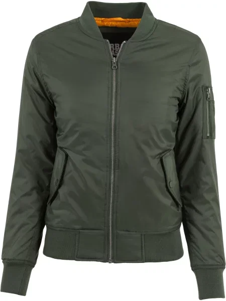 Μπουφάν Urban Classics Ladies Basic Bomber Jacket Green XS πράσινο