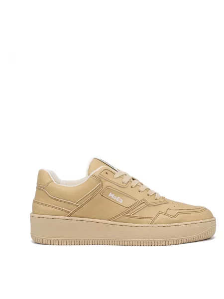 Lniane sneakersy Moea beżowe