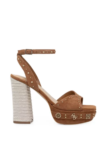 Sandale Guess cu platformă cu tepi maro