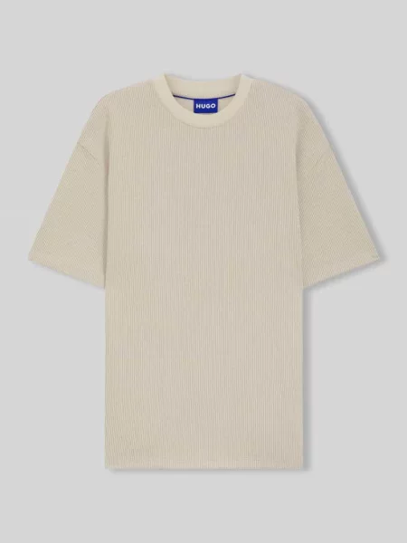 Hugo Blue T-Shirt Nuwaffle weiss biała