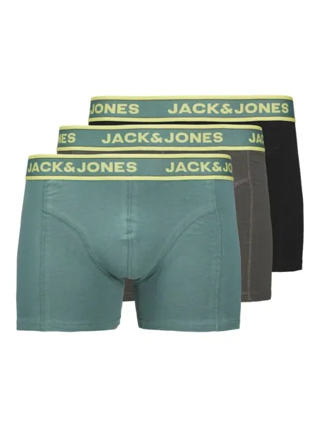JACK & JONES Boksarice JACBRYSON golobje modra / mokka / svetlo zelena črna