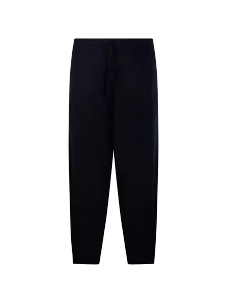 Pantaloni de jogging Emporio Armani de lână albastru